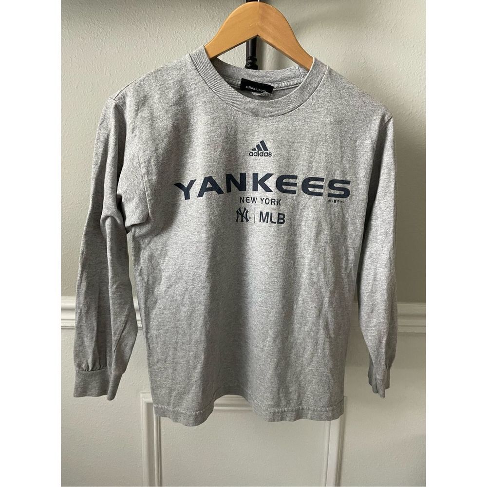 New York Yankees Adidas longsleeve shirt youth boys medium